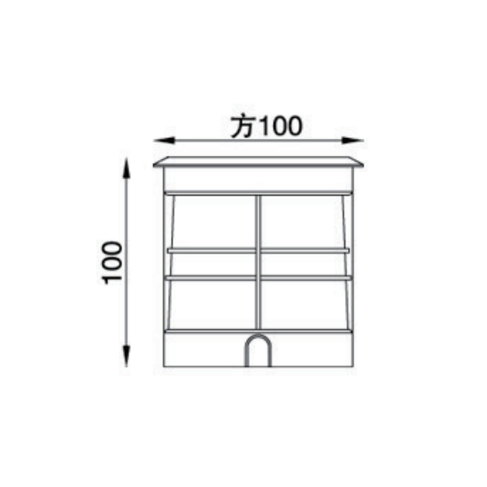 3W方型水底埋地燈