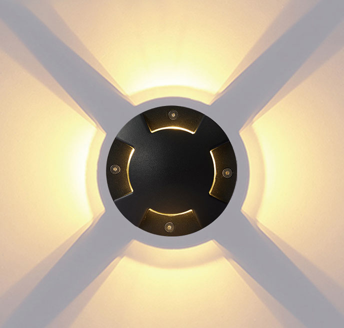 3W三出光埋地燈