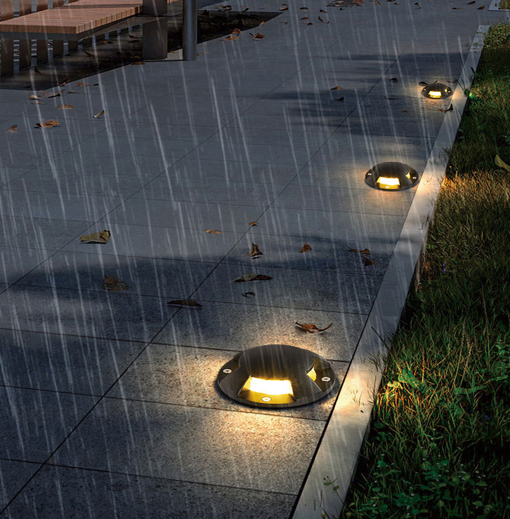 3W三出光埋地燈